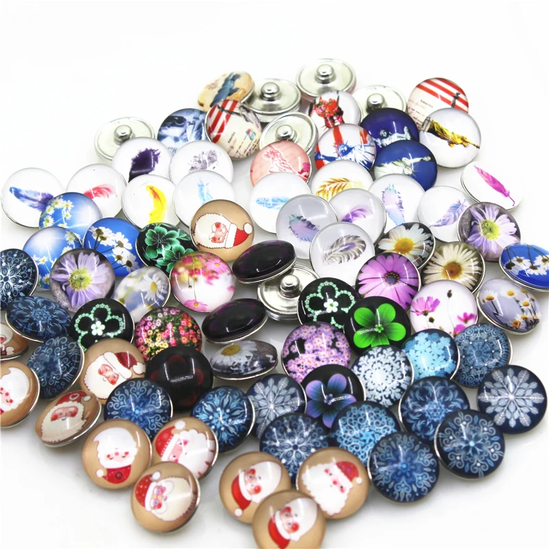 

New 100pcs/lot Mix Different designs Snap Buttons 18mm Ginger Snap Bracelet&Bangles DIY Sports Snap necklace Jewelry Charms