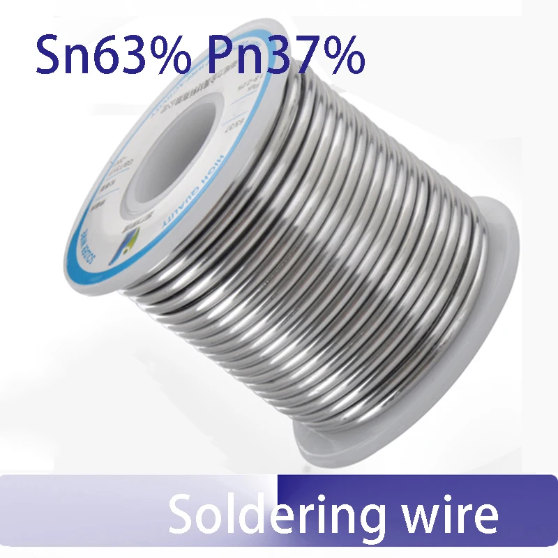 

450g Sn63% Pb37% low melting point soldering wire Solder tin wire 63/37 0.5 0.8 1.0 1.2 1.5 2.3mm with rosin