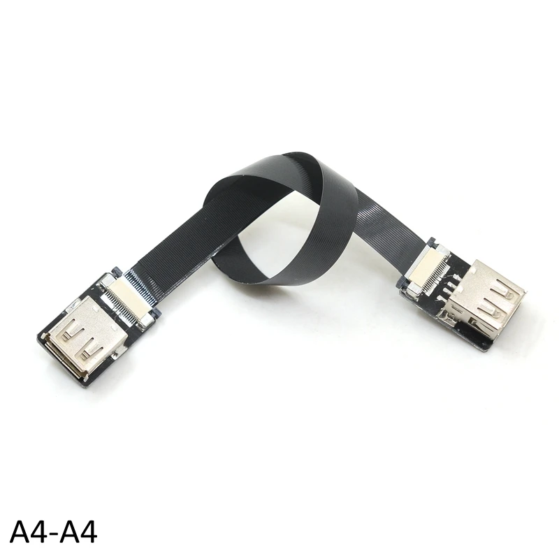 كابل شحن USB Type-C فائق المسطح FPC - كابل USB 2.0 إلى USB-C Micro USB Ribbon OTG مع مخرج AV لـ FPV Mo