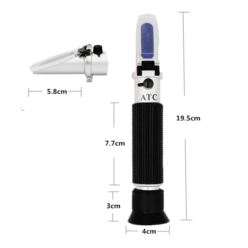 Salinity Refractometer 0-10% 1.000-1.070SG Optical Salometer For Seawater Marine Aquaculture Food Salt Tester