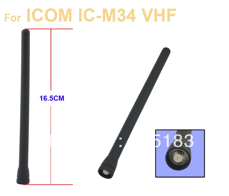 

Freeship VHF136-174MHz Antenna for Icom radio IC-M34,IC-F3, IC-F11,IC-F33, IC-F34, IC-F70, IC-F3003, IC-F3101 walkie talkie