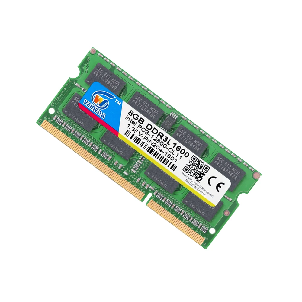 VEINEDA 8 gb ddr3l computer Laptop DDR3L DDR3 4GB 1600MHz PC3-12800 1.35V SO-DIMM Non-ECC