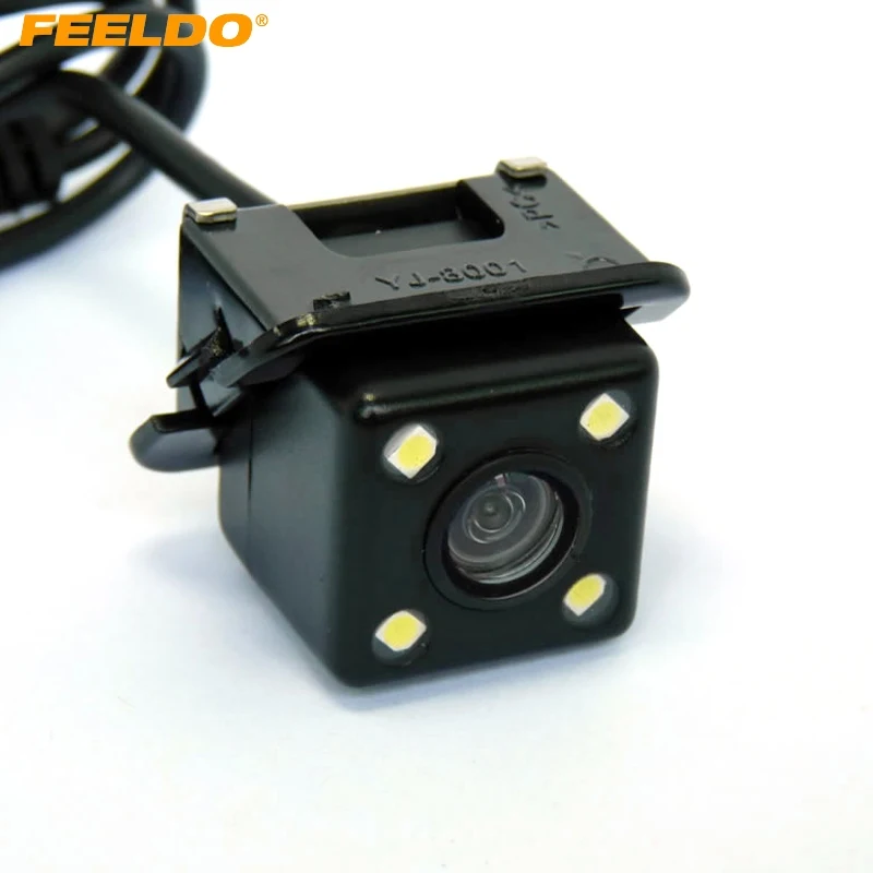 

FEELDO 1PC Car Backup Rear View Camera With LED Light For Toyota Camry 2009-2012 Reversing Parking Camera #FD4200