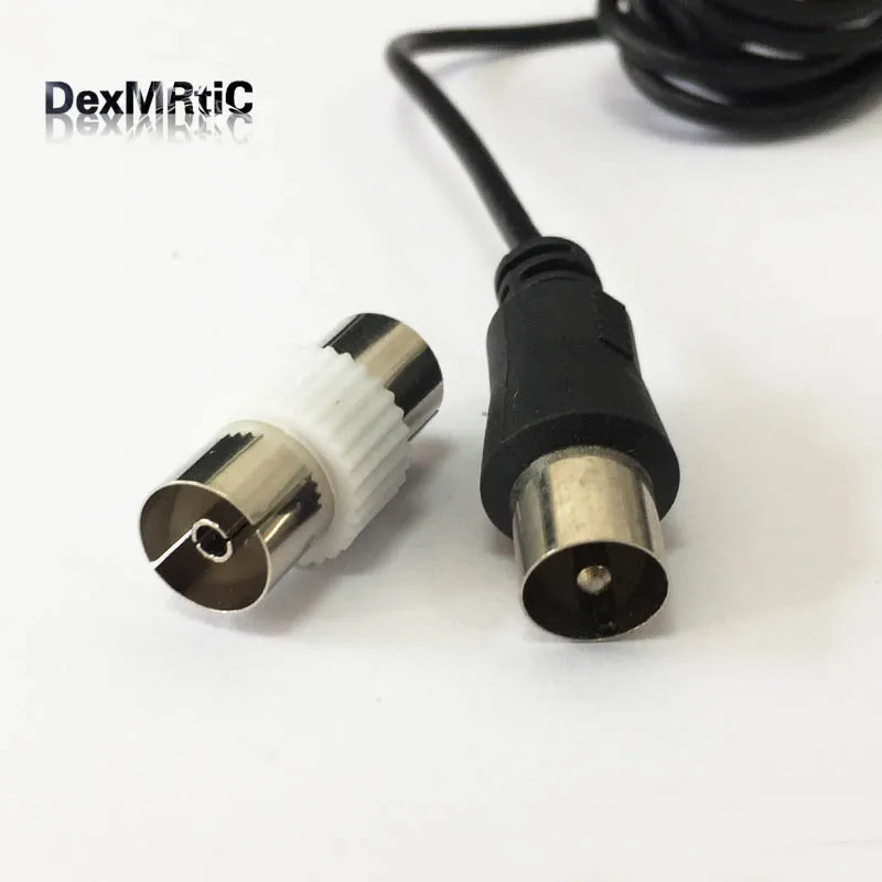 1pc Home Cd Fm Radio Antenna Big Sucker Base Folded 3meters Cable With Iec Connector New Wholesale Price