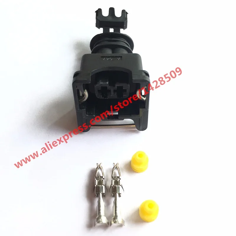 1 Set 282189-1 282762-1 AMP Tyco JPT Style 3.5mm Series 2 Way Waterproof Female Connector With Pins And Seals