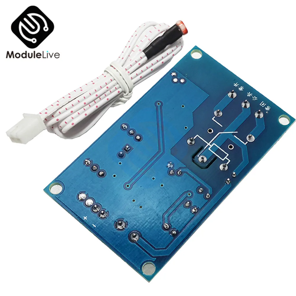 DC 12V Photoresistor Relay Module Board Light Brightness Sensor Timer Detection Controller Switch On/Off With Wires for Car