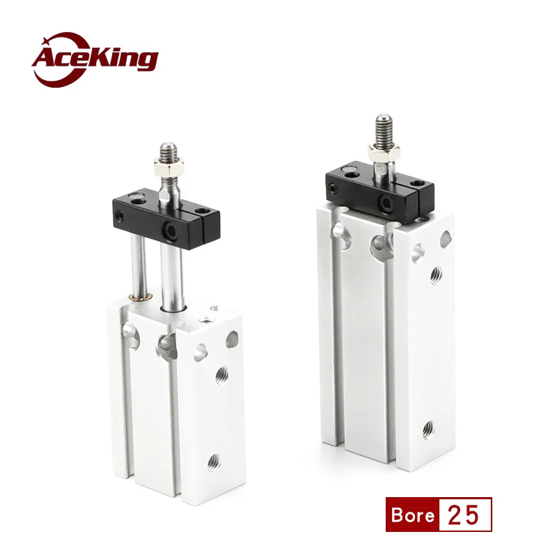 

AceKing free mounting cylinder rod unrotating cduk25-5d 10D 15D 20D 25D 30D Pneumatic small cylinder with guide rod