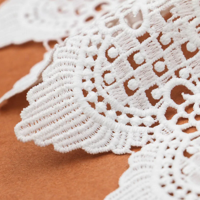 2 yards 11.5 cm Off White Lace Trims Applique for Garment Home Textiles Apparel Sewing Lace Fabric