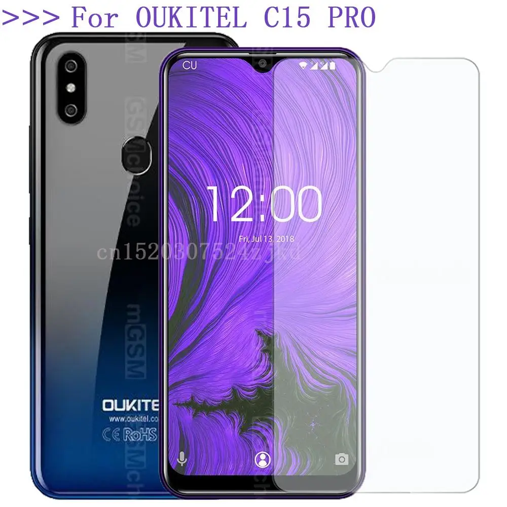 9H Tempered Glass For OUKITEL C15 PRO Smartphone 2.5D High Quality Screen Protector For Oukitel C15PRO Protective Glass