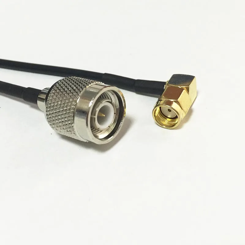 WIFI antenna adapter RP-SMA  Male Plug Right Angle  Switch  TNC  Male pigtail cable RG174  Wholesale 20CM 8