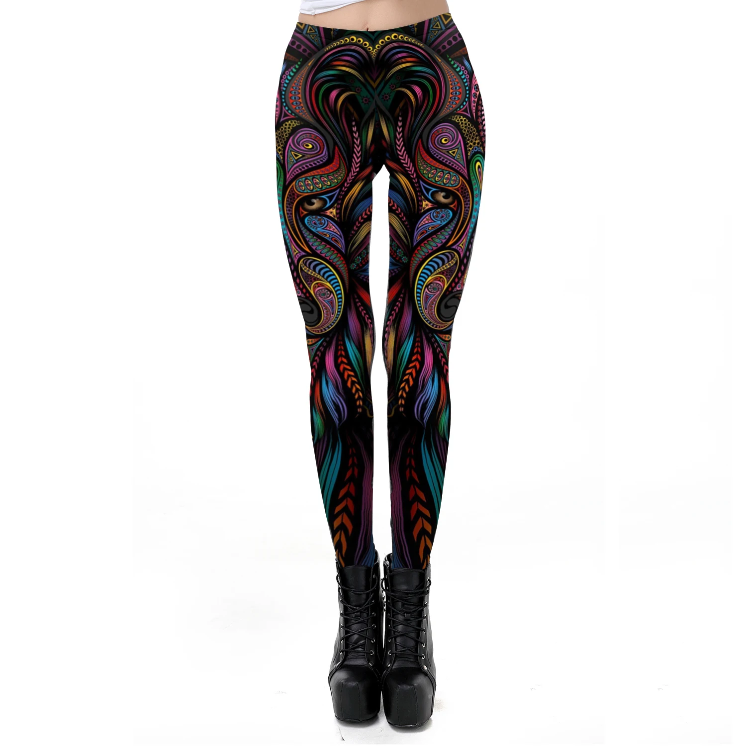 [Você é o meu segredo] venda quente máscara paisley mandala crânio leggings para mulher leggins impressão digital sexy fantástico tornozelo calças