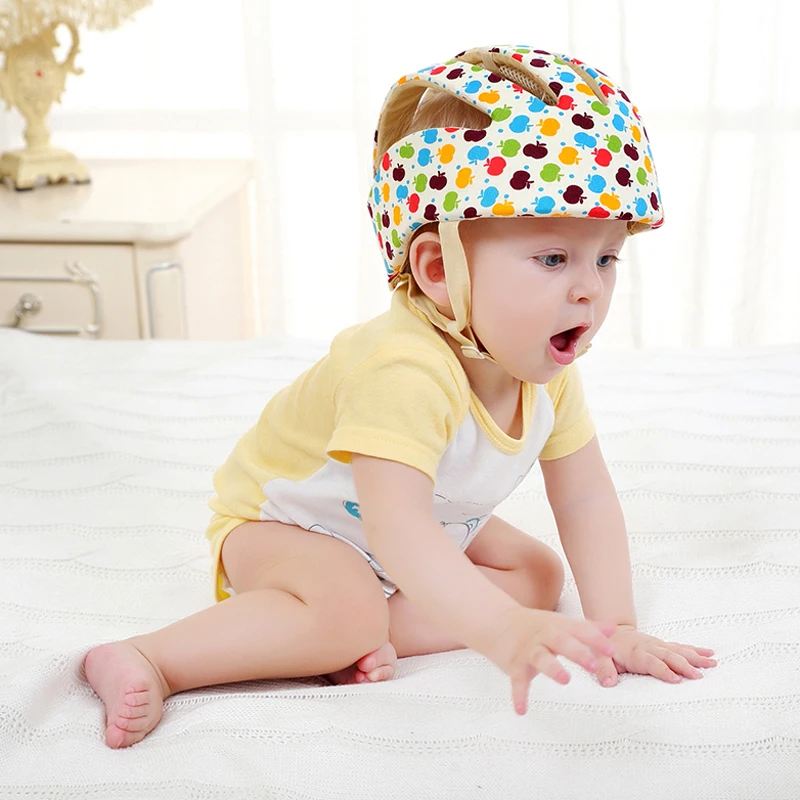 Capacete do bebê Capacete de Segurança Protetora Para Bebês Menina Algodão Infantil Proteção Chapéus Crianças Cap Para Meninos Meninas Capacete