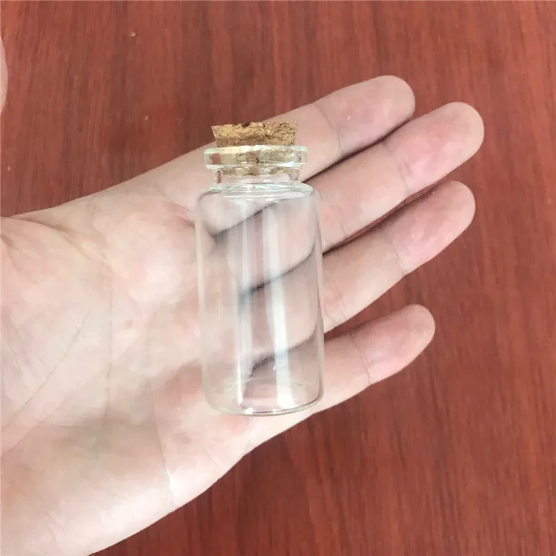 Glass Bottles with Cork, Small Transparent, Clear, Mini Empty Glass Jars, Gift Pack for Wedding Holiday, 25ml, 50PCs per Lot