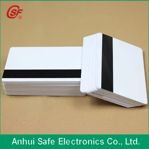 Good quality blank white inkjet HICO magnetic strip pvc card 200pcs (printable by Epson or Canon printer directly)