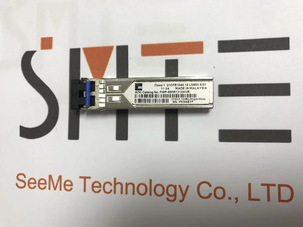 

ADC Catalog NO. FWP-SMIR1310XVR 1310nm, 13dBo, Single-Mode Class 1 21CFR 1040.10 LN#50 6/07