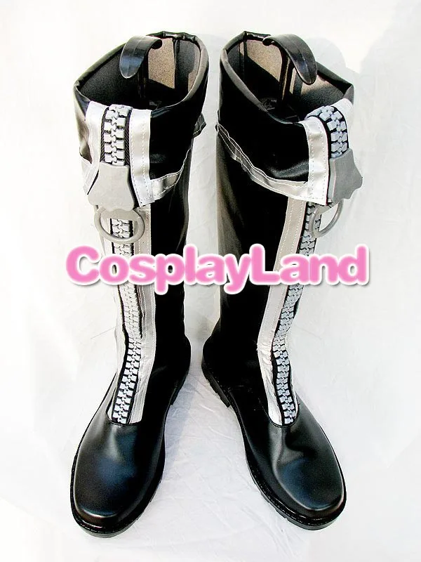 D Gray-Botas Allen Walker para adultos, zapatos con cremallera grande para Cosplay, fiesta de Anime, Cosplay, espectáculo, hecho a medida