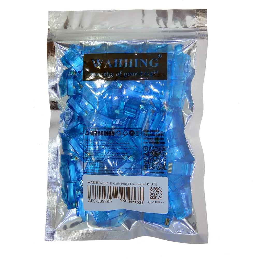 RJ45 разъем cat5e Cat6 Сетевой разъем 8P8C Неэкранированные модульные rj45 вилки utp клеммы имеют отверстие HY1525