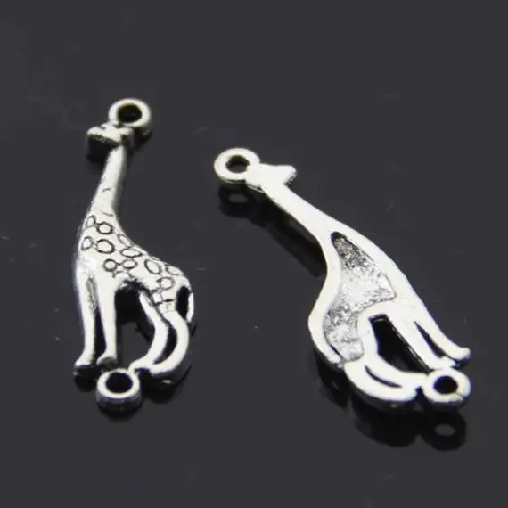 100pcs Antique Silver tone/Antique Bronze Lovely Cute Giraffe Deer Connector Pendant Charm/Finding,DIY Accessory Jewelry Making