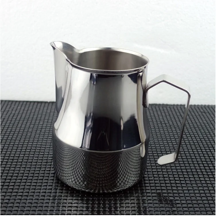 FeiC 1pc 350ml/550ml/750ml Motta style  Stainless Steel Milk Pitcher/Jug Milk Foaming Jug/Non-stick coatin for Barista latte art