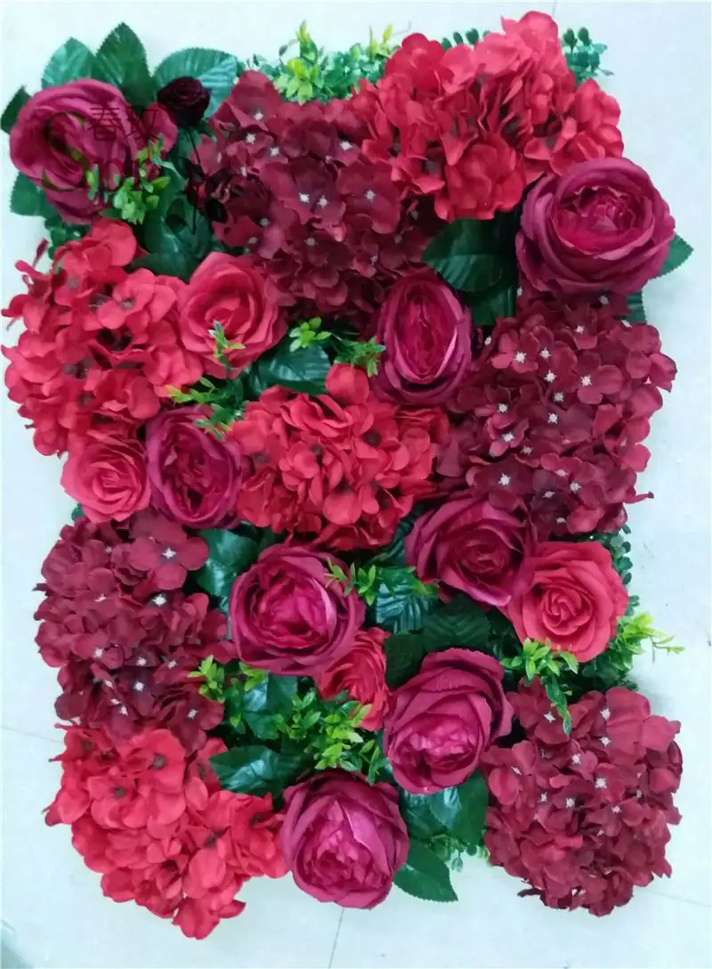 SPR EMS Free Shipping rose flower wall  champagne hot sale  valentine's day wedding backdrop wall arrangement flowers decoration