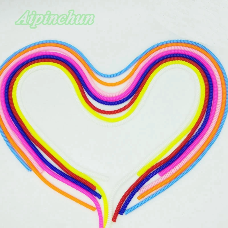 Aipinchun Wholesale 50Pcs Color Data Charging Cable Earphone Protective Case Cover Sleeve For Iphone Android Spring Twine Rope