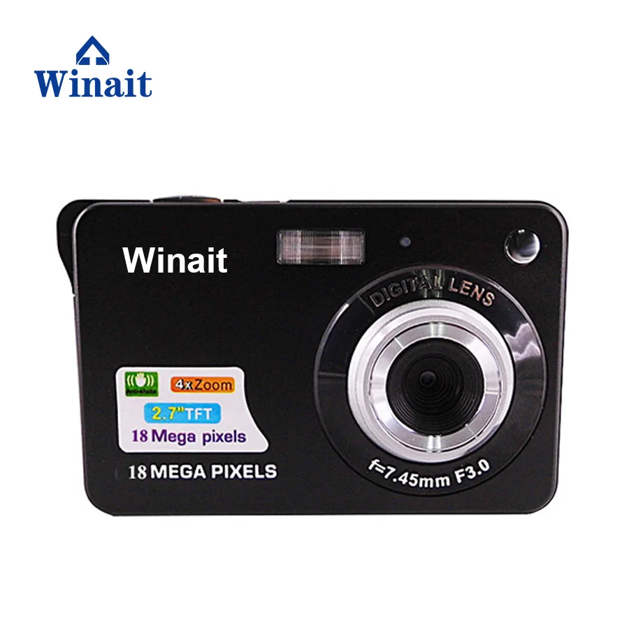 

Winait DC-510I digital camera with 3.0MP cmos sensor,8x digital zoom,2.7'' TFT display,Rechargeable lithium battery