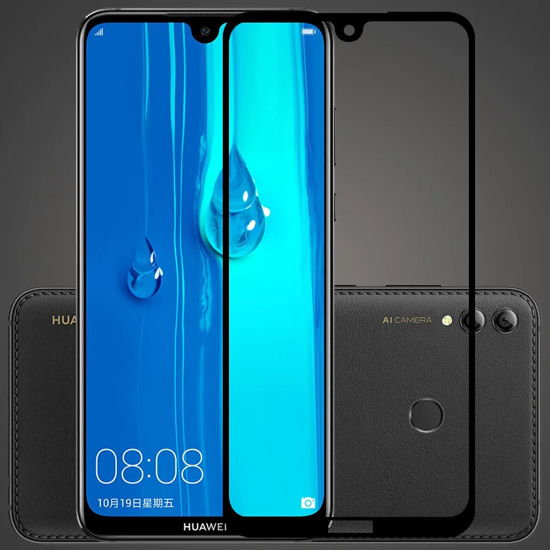 Full Cover Tempered Glass For Huawei Enjoy 9 9S 9E 9A 9Plus Screen Protector Black Film