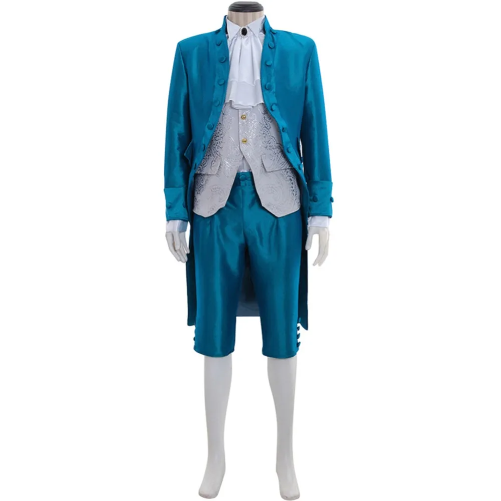 

Cosplaydiy Victorian Elegant Gothic Aristocrat 18th Century Mens Blue Version Wedding Cosplay Costume L320