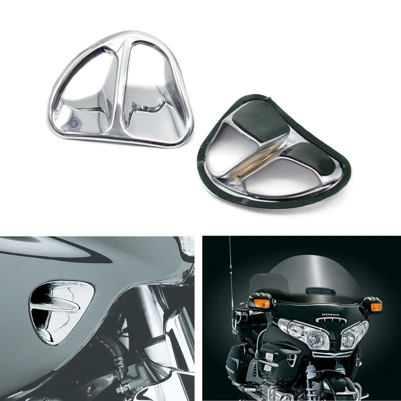 

For Honda Goldwing GL1800 2001-2011 Chrome Motorcycle Fairing Martini Air Intake Grills Decoration Bokykits Parts Accessories