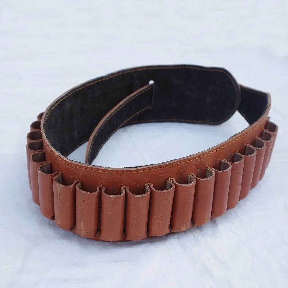 VINTAGE BUCHEIMER GUN PISTOL COWBOY WESTERN BROWN LEATHER AMMO CASE BELT