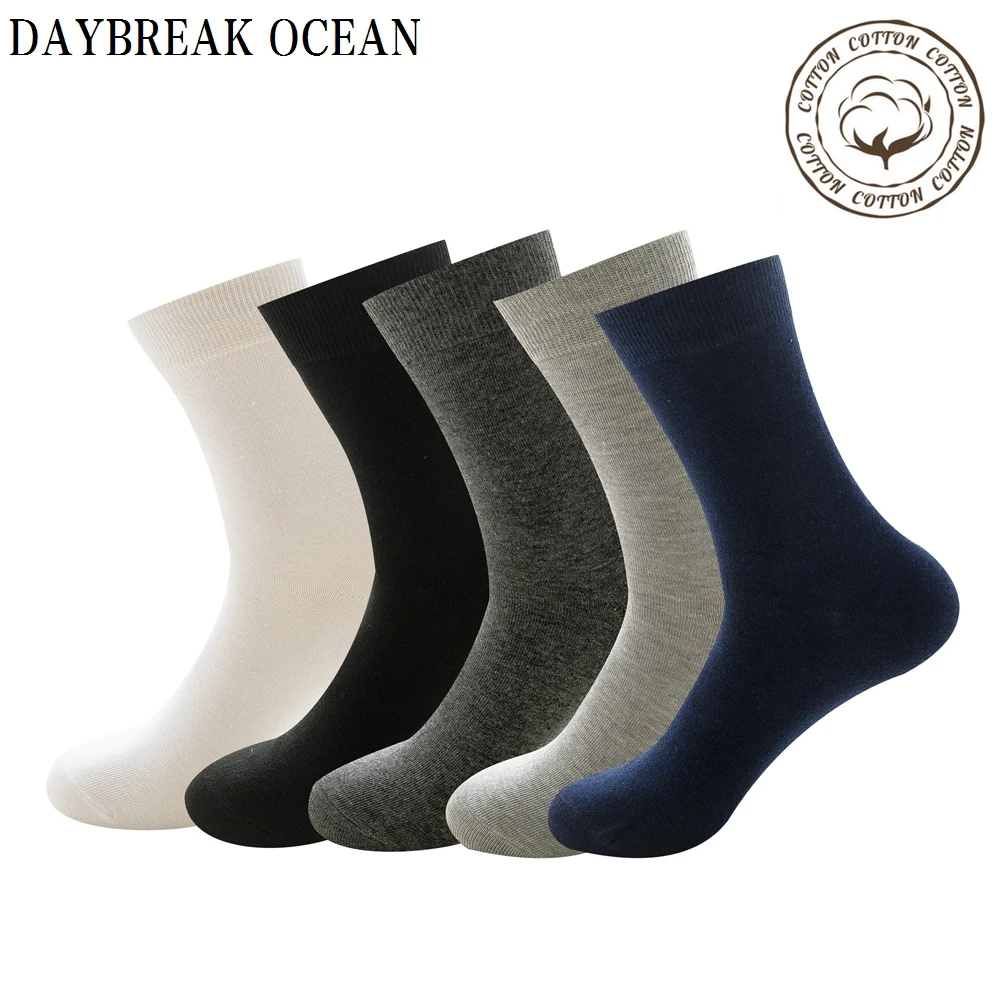 

Brand New Quality 5 pairs Men Cotton Socks Casual Business Anti-Bacterial Deodorant Socks Spring Summer Men's Socks