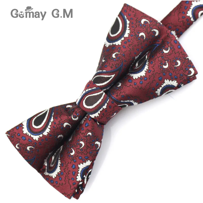 Brand Mens Bowtie Classic Paisley Bow tie Business Wedding Shirts Polyester Bowknot Bow Ties for Men Cravats Accessories