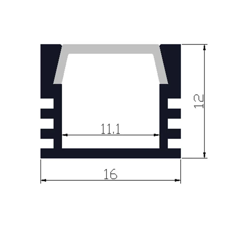 40m/lot ,20pcs of 2m ,80inch/pc  led aluminium profile for 8-11mm strip,led channel for 5050,5630,3528 tape, led bar light track