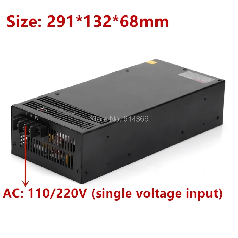 DC 12V 13.5V 15V 24V 27V 30V 36V 48V 60V 68V 110V 1000w 1200W Switching Power Supply Transformer AC-DC SMPS 110/220VAC