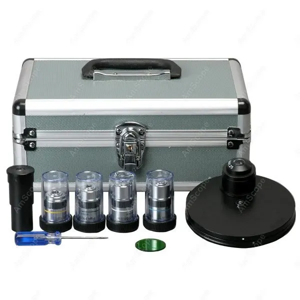 Contrast Kit for Microscopes--AmScope Supplies Brightfield & Phase Contrast Kit for Microscopes