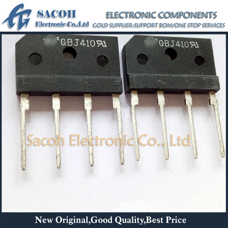 New Original 10Pcs/Lot GBJ410 GBJ410G OR GBJ408 OR GBJ406 OR GBJ404 OR GBJ402 OR GBJ401 OR GBJ4J DIP-4 4A 1000V Bridge Rectifier