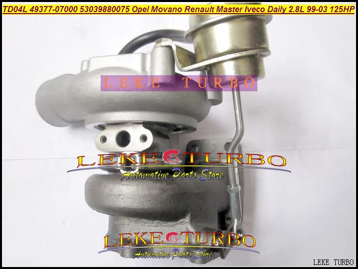 Free Ship Turbo TD04L 49377-07000 500372214 53039880075 53039700075 751578 For IVECO Daily Movano Master 99- 8140.43S.4000 2.8L