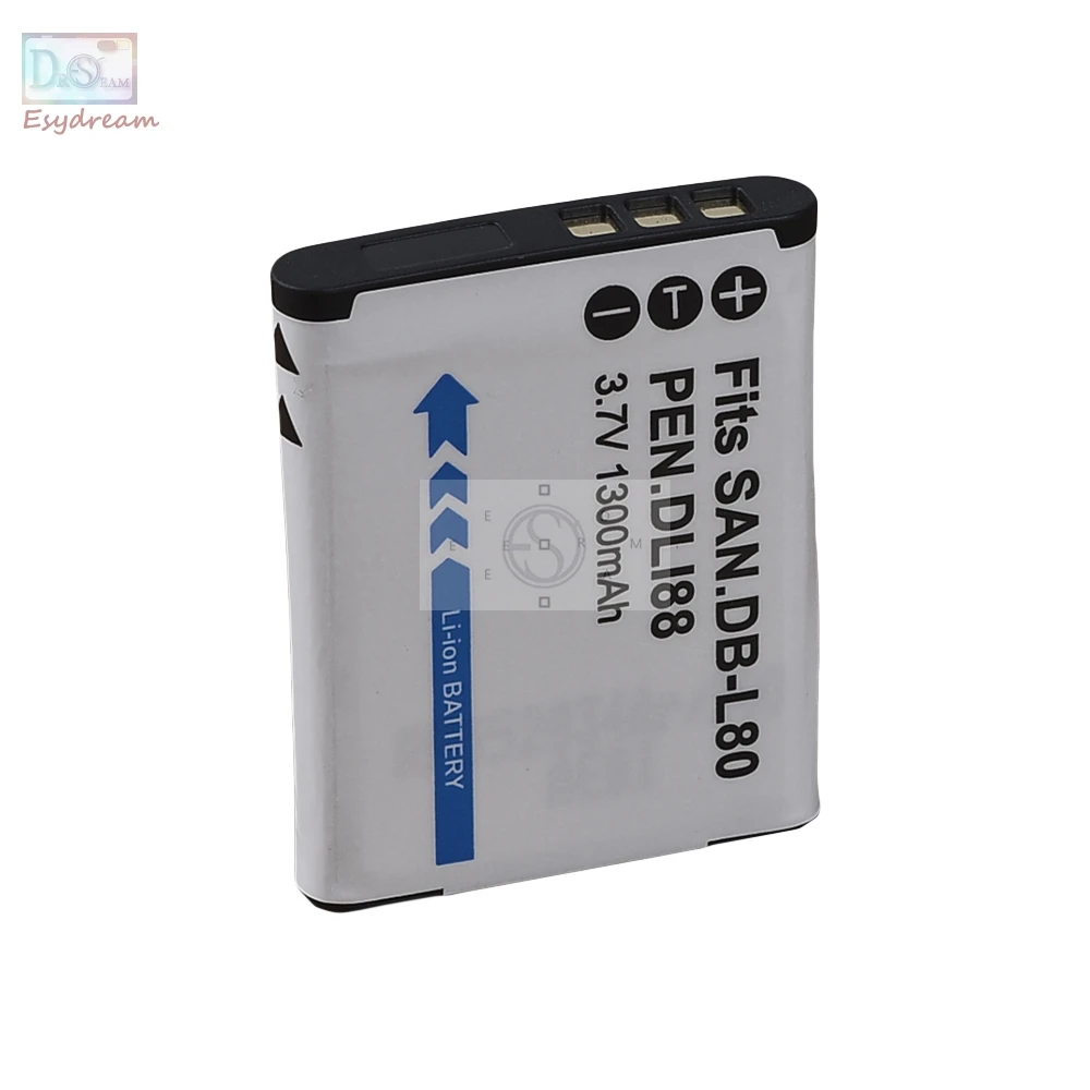 D-LI88 DLI88 LI88 Camera Battery for Pentax Optio H90 P70 P80 W90 WS80 PM186