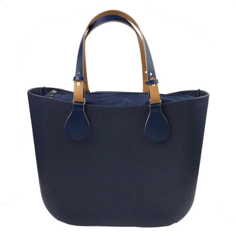 Deep Blue Silicon beach handbag women Bag O bag obag style waterproof EVA body women handbag