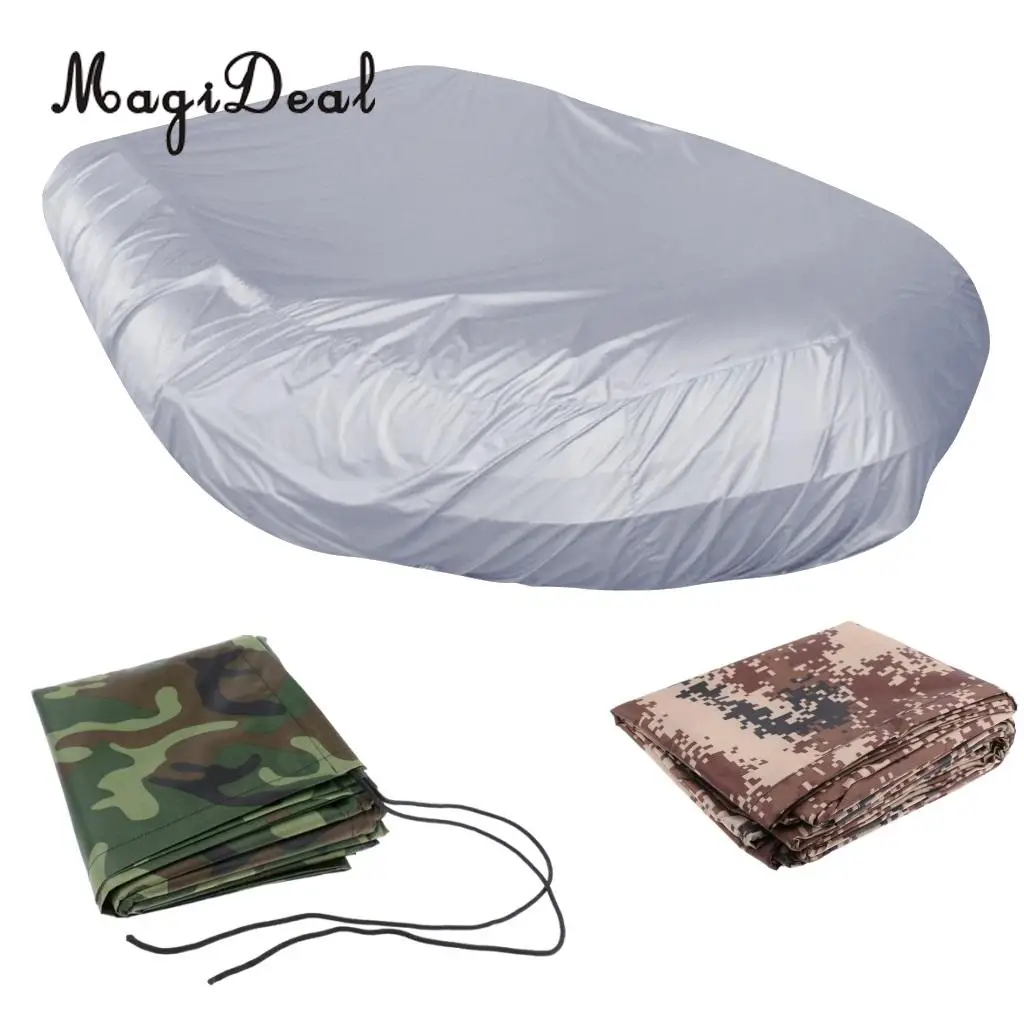 MagiDeal Heavy Duty Waterproof 2.3-4.7m/7.5-15.4ft Inflatable Boat/Dinghy/Tender Cover Storage UV Sun Protection Shield Case