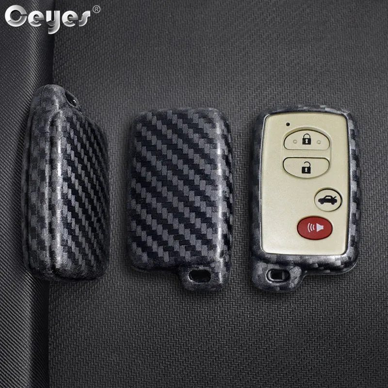 Ceyes Car Styling Key Covers Remote Accessories Case For Toyota Avensis Prius Crown Land Cruiser Prado For Subaru Protect Shells