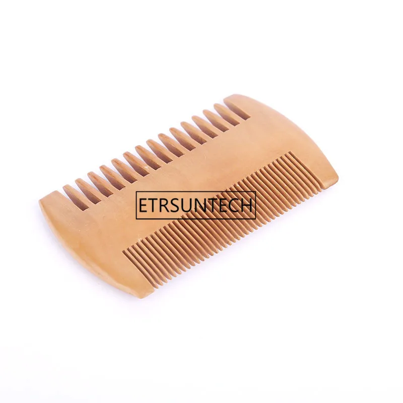 

Fine & Coarse Tooth Dual Sided Wood Combs Customized LOGO Wooden Pet Dog Hair Grooming Comb Flea Shedding Brush