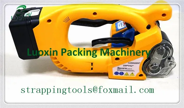 LX-PACK Brand Portable Electric Strapping Tool Battery Powered Plastic Friction Welding Hand Strapping Tools for 12-19MM strap