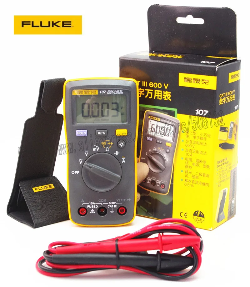 Fluke 107 Palm-sized portable/handheld Digital Multimeter Meter F107