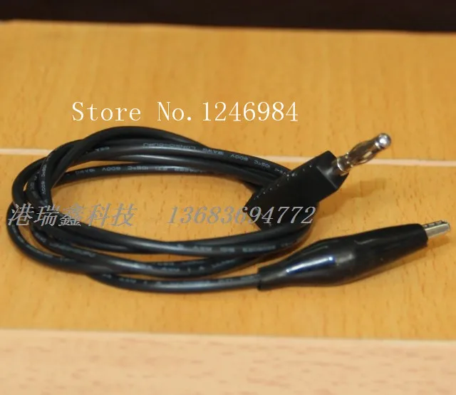 

[SA]A-1107 4MM Banana plug test leads with alligator clips 1M long power cable diameter 0.75--50pcs/lot