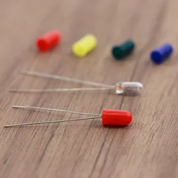 Tapas de goma para bombillas de trigo, cubiertas para bombillas LED de grano de 3mm, color rojo, amarillo, verde y azul, 100 piezas, XPT01