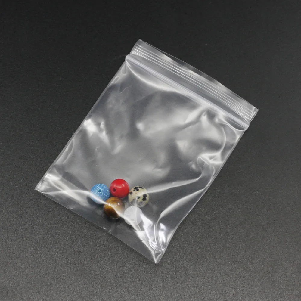 30-100pcs/bag 4*6/5*7/6*8/7*10/8*12cm Zipped Lock Reclosable Plastic Poly Clear Bags Bulk Jewelry Craft Accessory Packaging