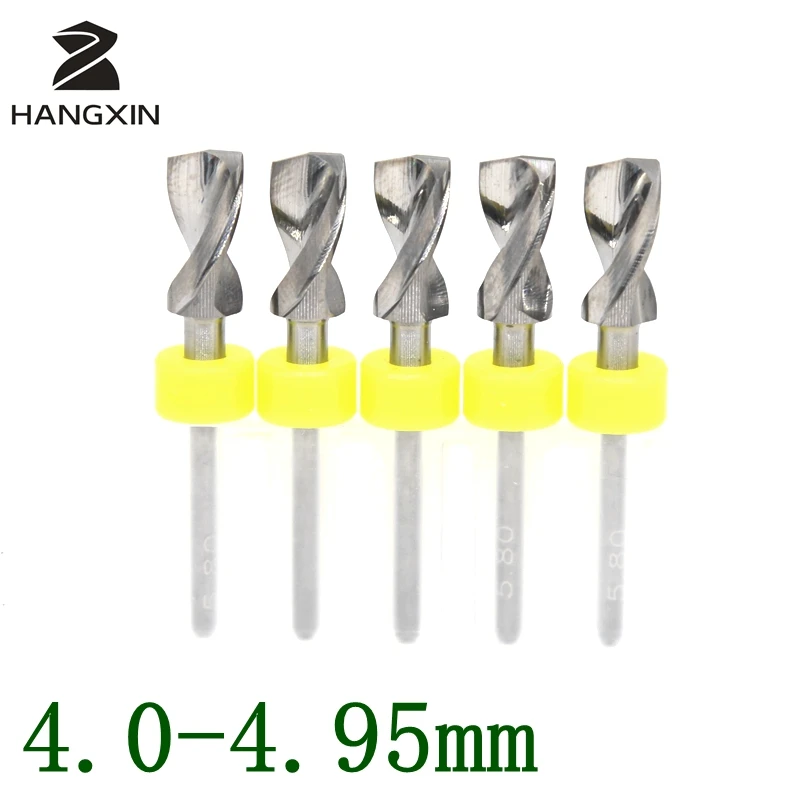 4.0-4.95mmPCB Drill Kit Metal CNC Router Woodworking Printed Circuit Board Micro Engraving Machine Tool Accessories 5PCS