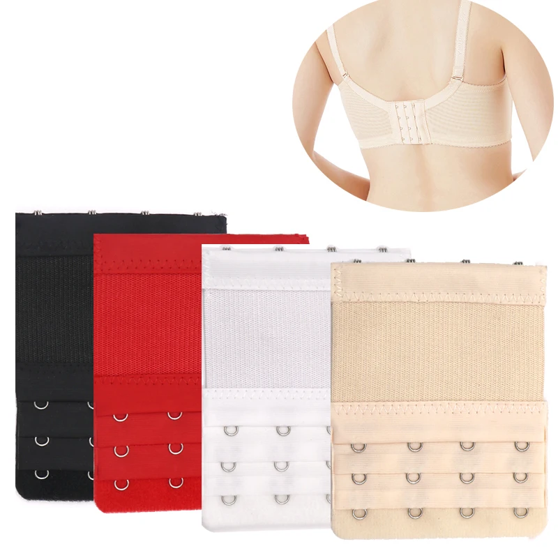 4/8pcs 3 Row 4 Hooks Bra Extender Clip Strap Extension Clasp Straps Women Bra Strap Extender Sewing Tool Adjustable Buckle Belt