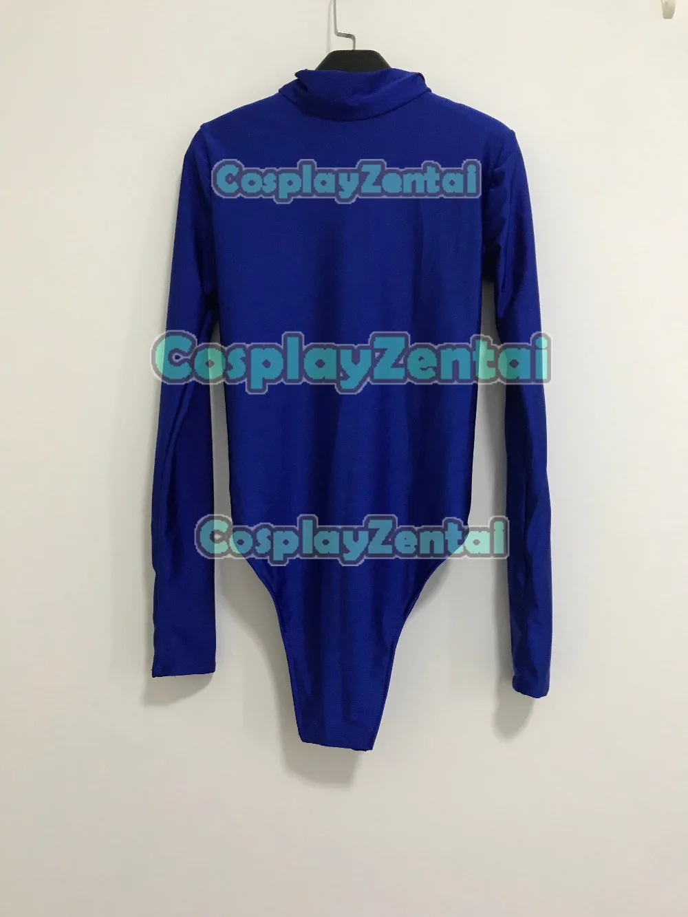 Blue Spandex Catsuit No Zipper Zentai Bodysuit Tights Custom Made